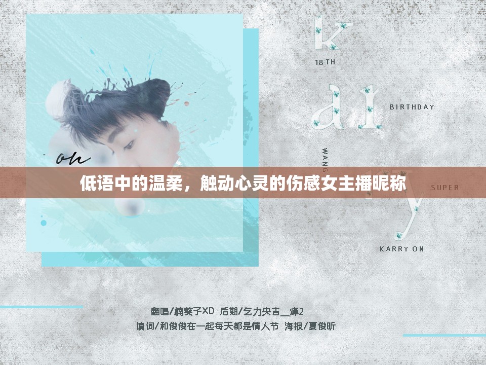 低語中的溫柔，觸動(dòng)心靈的傷感女主播昵稱