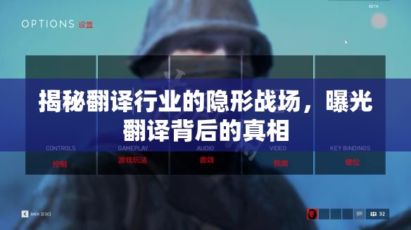 揭秘翻譯行業(yè)的隱形戰(zhàn)場(chǎng)，曝光翻譯背后的真相