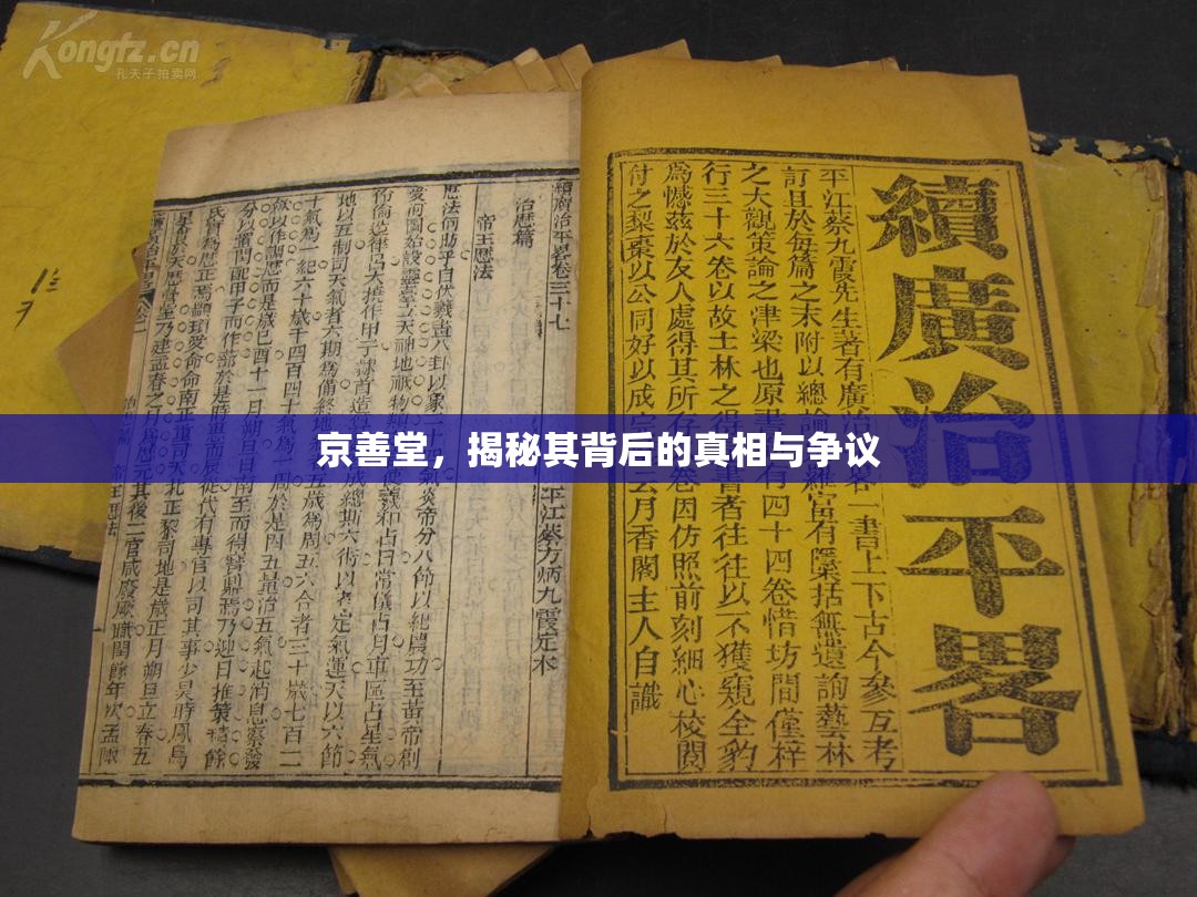京善堂，揭秘其背后的真相與爭議