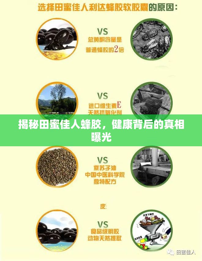 揭秘田蜜佳人蜂膠，健康背后的真相曝光