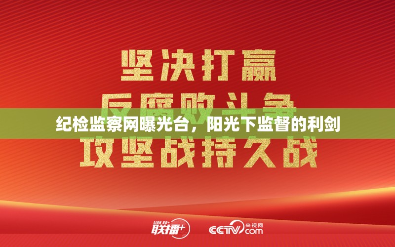 紀(jì)檢監(jiān)察網(wǎng)曝光臺(tái)，陽(yáng)光下監(jiān)督的利劍