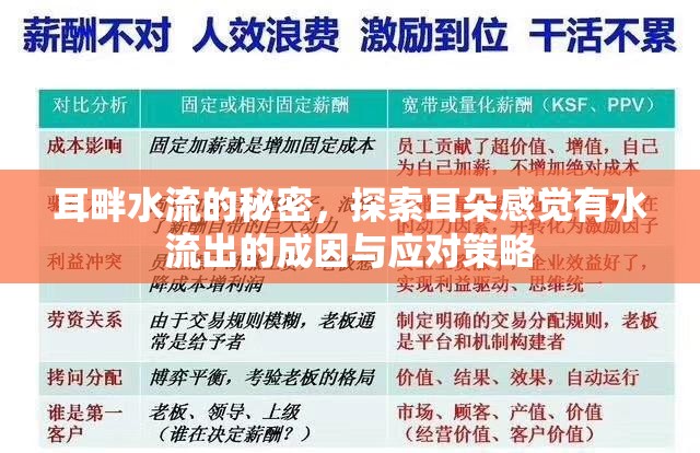 耳畔水流的秘密，探索耳朵感覺有水流出的成因與應(yīng)對策略