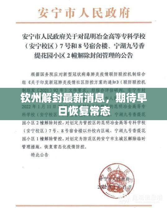 欽州解封最新消息，期待早日恢復(fù)常態(tài)