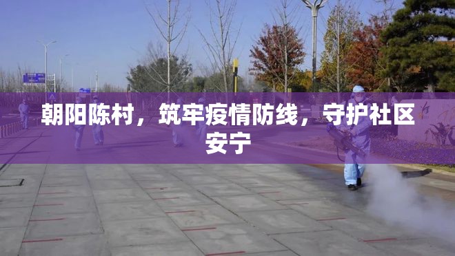 朝陽陳村，筑牢疫情防線，守護(hù)社區(qū)安寧