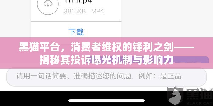 黑貓平臺(tái)，消費(fèi)者維權(quán)的鋒利之劍——揭秘其投訴曝光機(jī)制與影響力