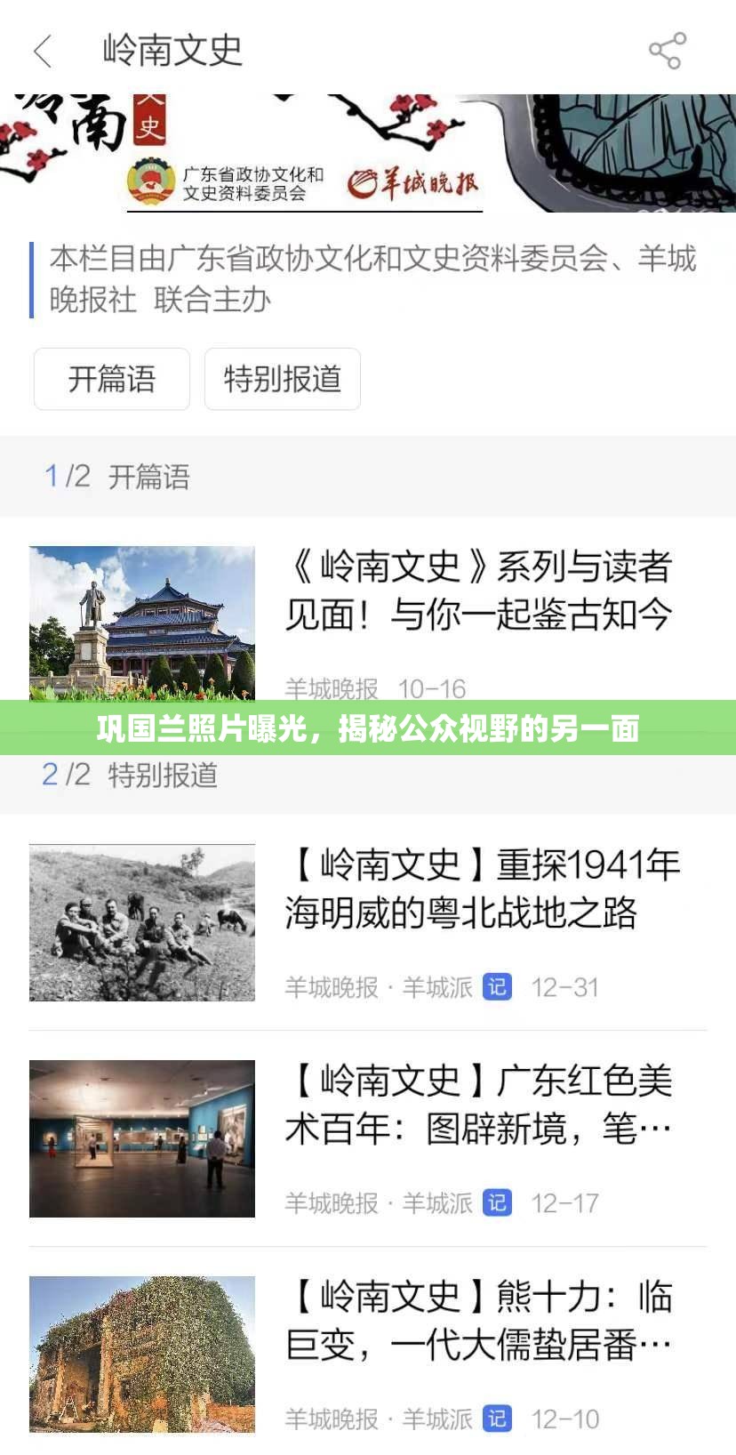 鞏國蘭照片曝光，揭秘公眾視野的另一面