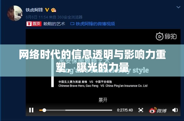 網(wǎng)絡(luò)時代的信息透明與影響力重塑，曝光的力量