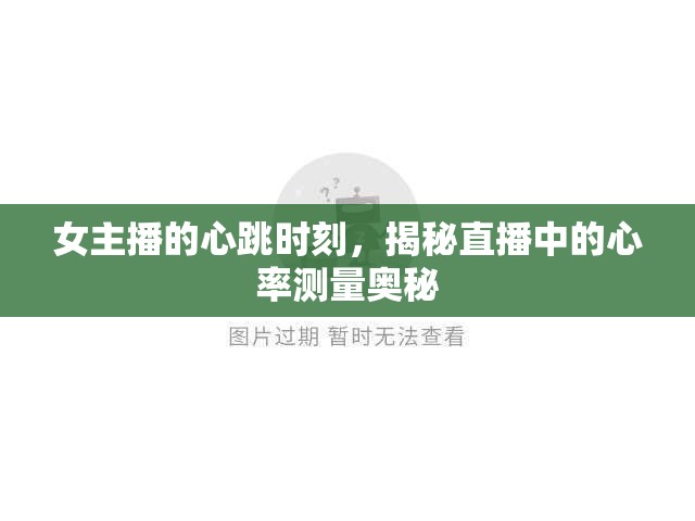 女主播的心跳時刻，揭秘直播中的心率測量奧秘