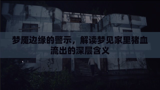 夢魘邊緣的警示，解讀夢見家里豬血流出的深層含義