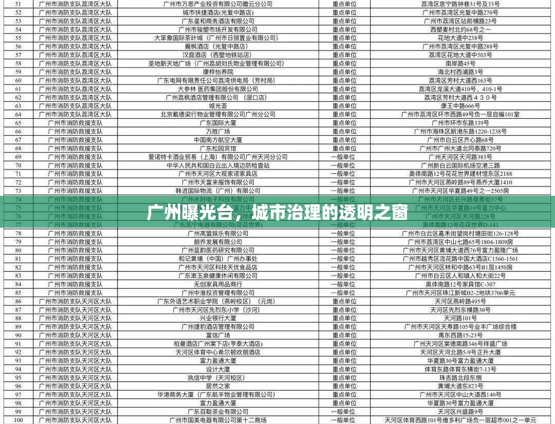 廣州曝光臺(tái)，城市治理的透明之窗