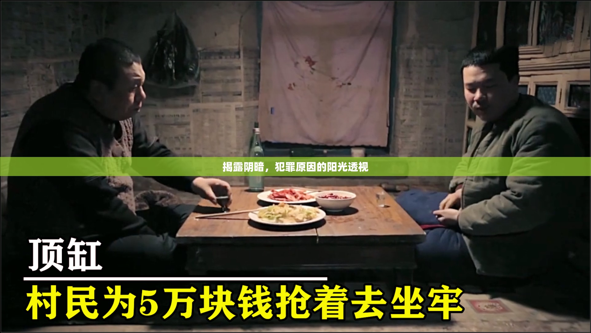 揭露陰暗，犯罪原因的陽光透視