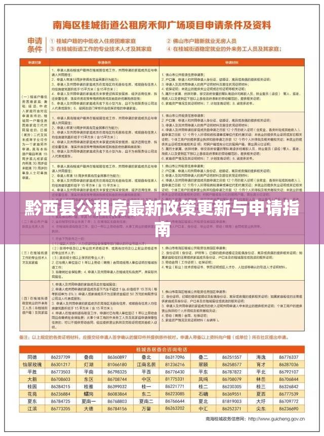 黔西縣公租房最新政策更新與申請指南
