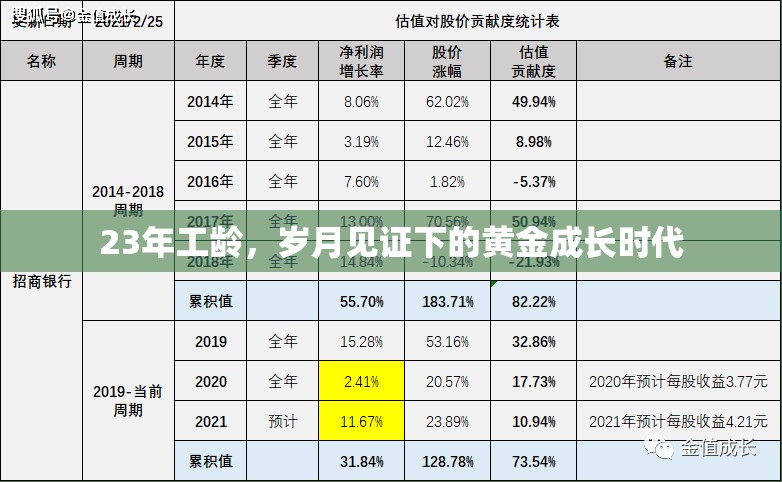 23年工齡，歲月見證下的黃金成長時代