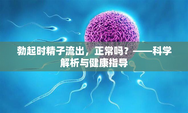 勃起時(shí)精子流出，正常嗎？——科學(xué)解析與健康指導(dǎo)