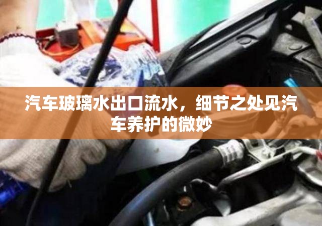 汽車玻璃水出口流水，細節(jié)之處見汽車養(yǎng)護的微妙