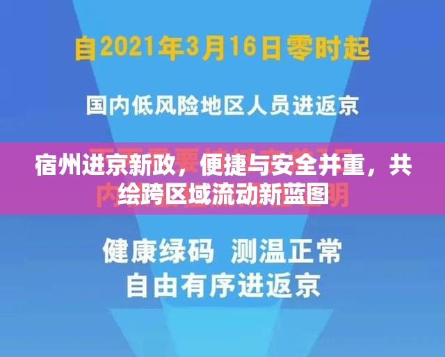 宿州進(jìn)京新政，便捷與安全并重，共繪跨區(qū)域流動新藍(lán)圖
