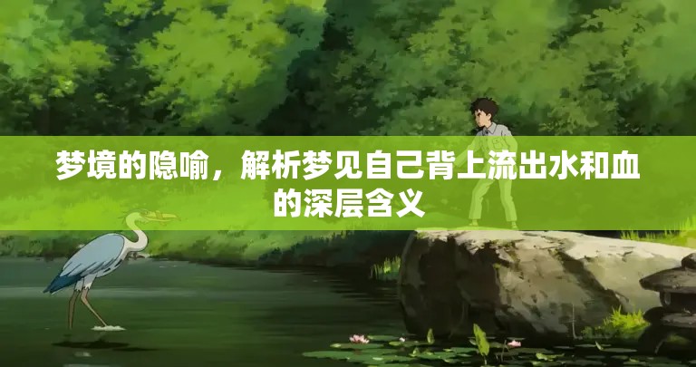 夢境的隱喻，解析夢見自己背上流出水和血的深層含義