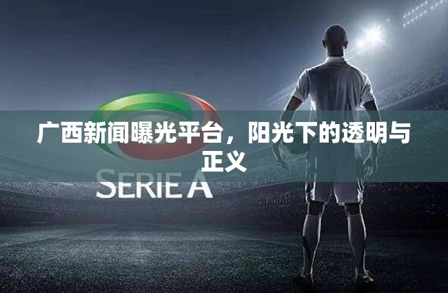 廣西新聞曝光平臺，陽光下的透明與正義
