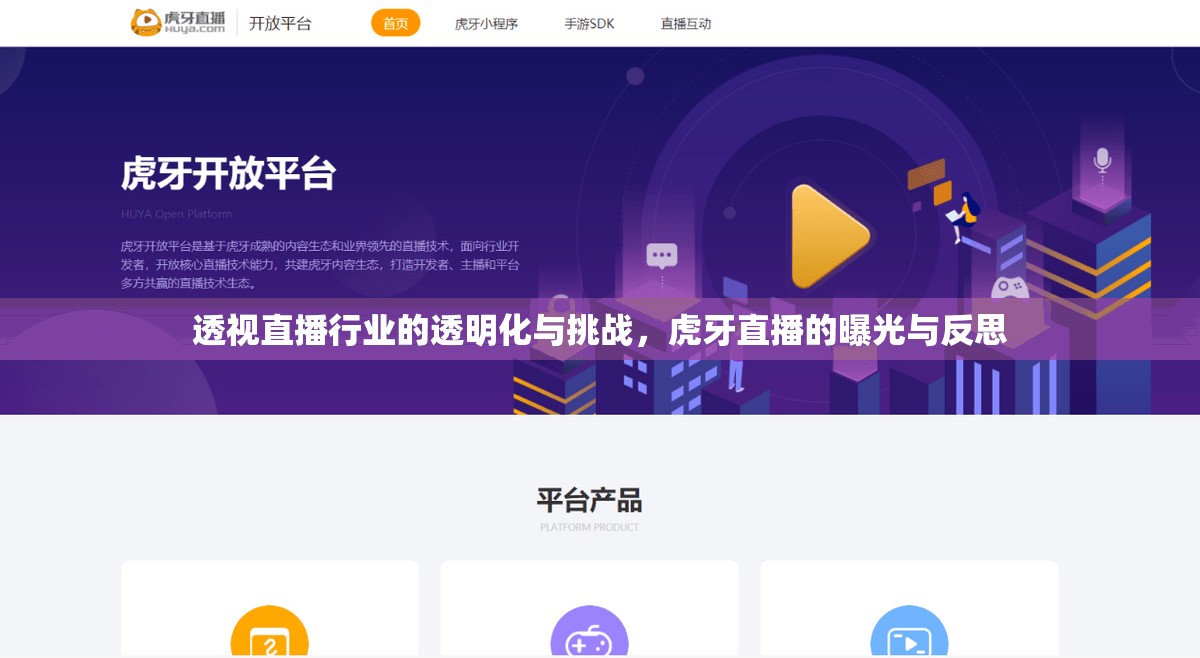 透視直播行業(yè)的透明化與挑戰(zhàn)，虎牙直播的曝光與反思