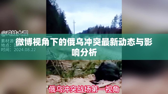 微博視角下的俄烏沖突最新動態(tài)與影響分析