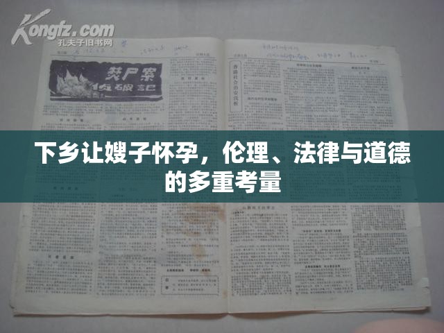 下鄉(xiāng)讓嫂子懷孕，倫理、法律與道德的多重考量