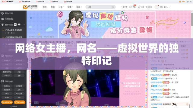 網(wǎng)絡(luò)女主播，網(wǎng)名——虛擬世界的獨(dú)特印記