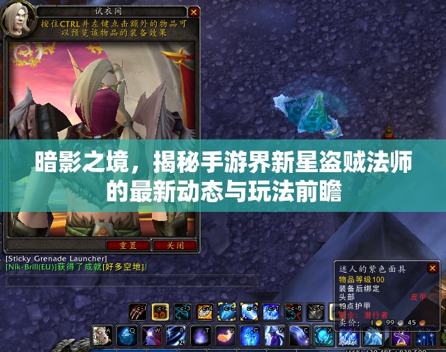 暗影之境，揭秘手游界新星盜賊法師的最新動態(tài)與玩法前瞻