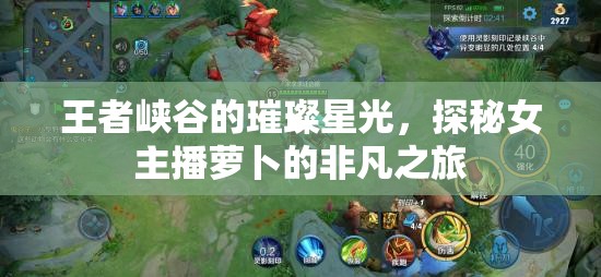 王者峽谷的璀璨星光，探秘女主播蘿卜的非凡之旅