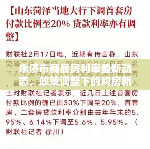 永濟(jì)市商品房利率最新動態(tài)，政策調(diào)整下的購房新機(jī)遇