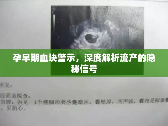 孕早期血塊警示，深度解析流產(chǎn)的隱秘信號