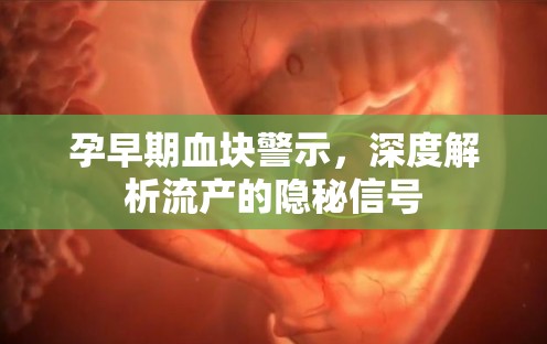 孕早期血塊警示，深度解析流產(chǎn)的隱秘信號