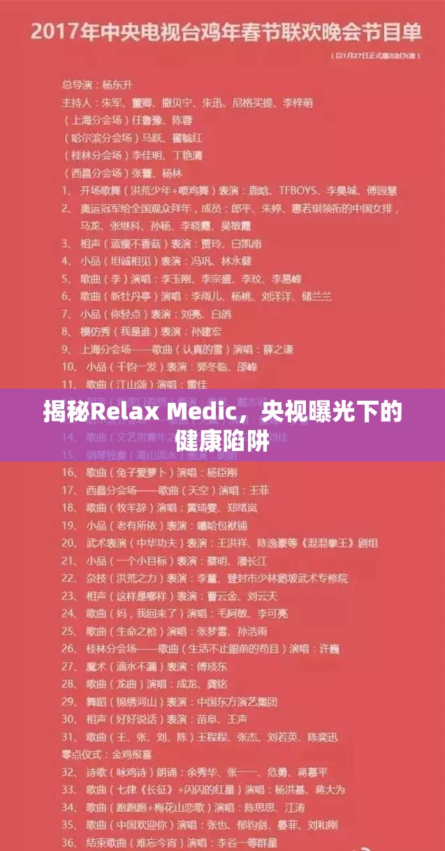 揭秘Relax Medic，央視曝光下的健康陷阱