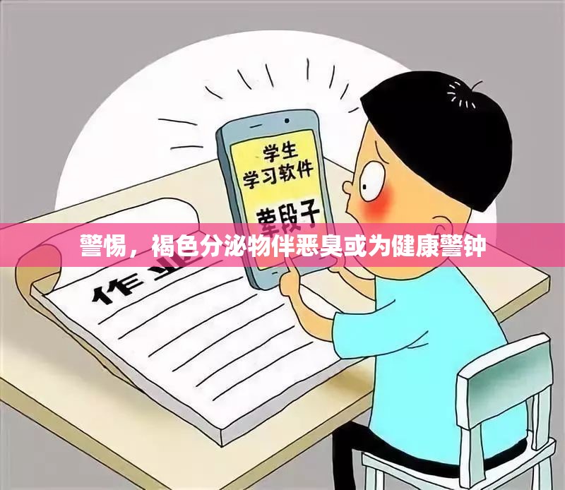 警惕，褐色分泌物伴惡臭或為健康警鐘
