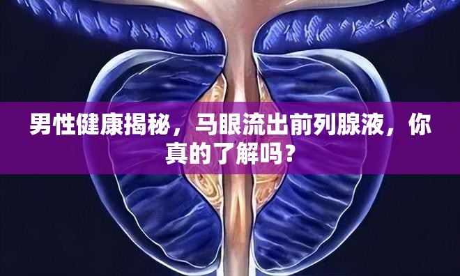 男性健康揭秘，馬眼流出前列腺液，你真的了解嗎？