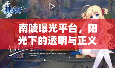 南陵曝光平臺(tái)，陽光下的透明與正義的守護(hù)者