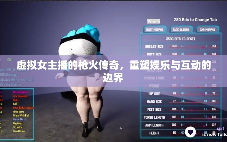 虛擬女主播的槍火傳奇，重塑娛樂與互動的邊界