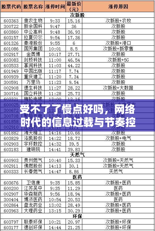 受不了了慢點(diǎn)好嗎，網(wǎng)絡(luò)時(shí)代的信息過(guò)載與節(jié)奏控制