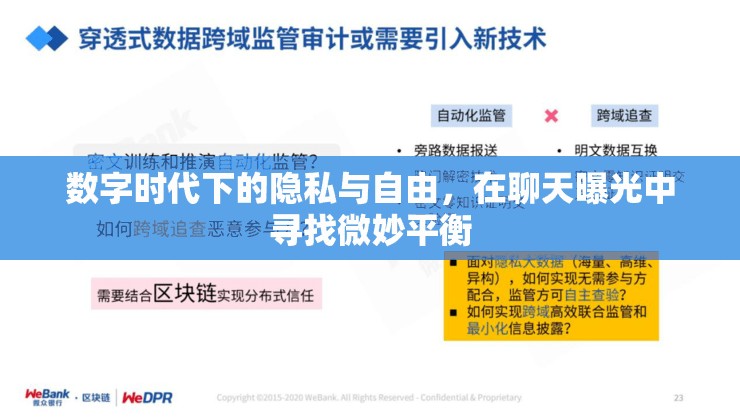 數(shù)字時(shí)代下的隱私與自由，在聊天曝光中尋找微妙平衡