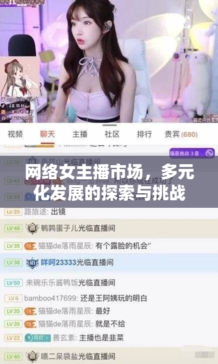 網(wǎng)絡女主播市場，多元化發(fā)展的探索與挑戰(zhàn)