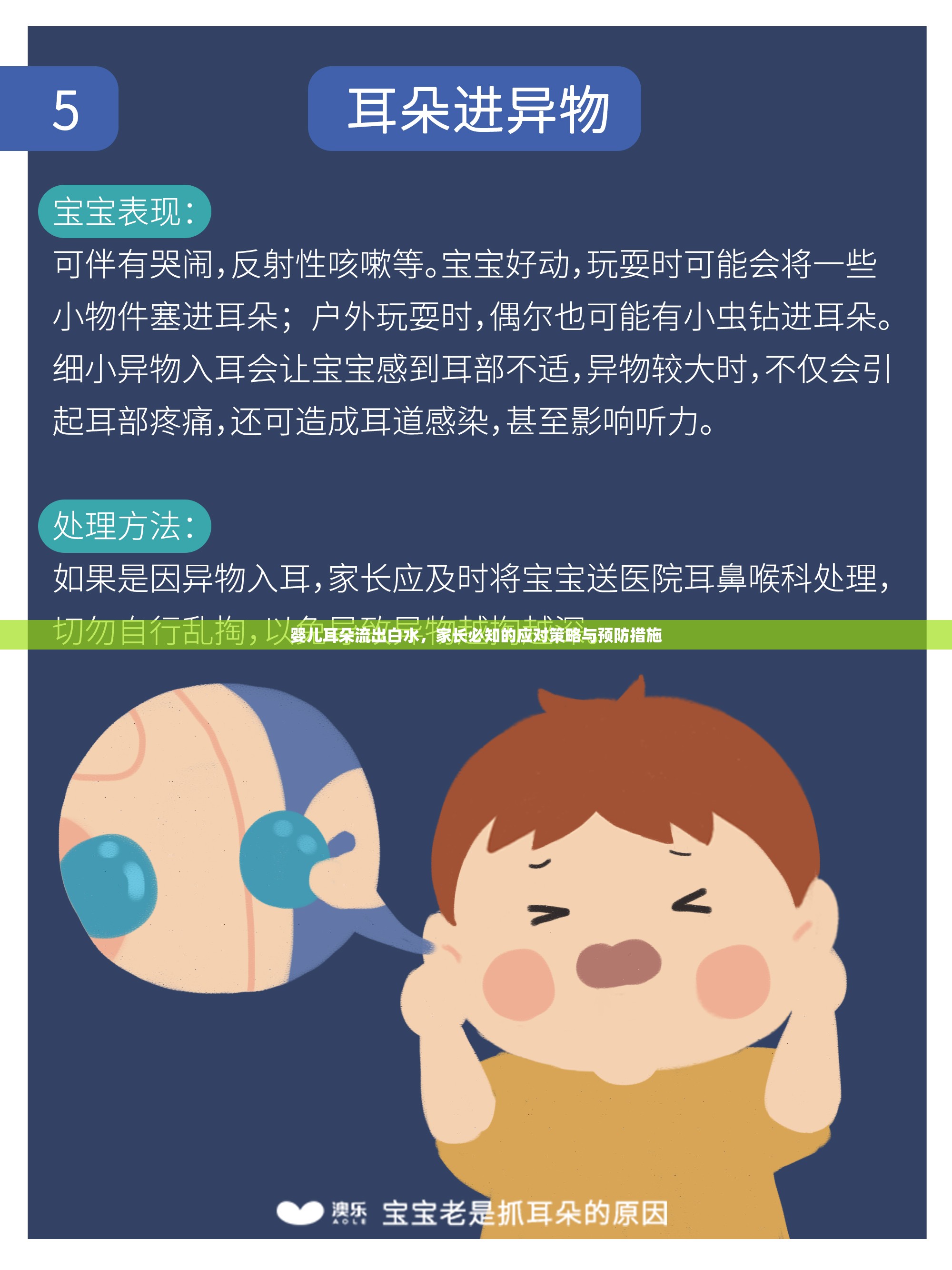 嬰兒耳朵流出白水，家長必知的應(yīng)對策略與預(yù)防措施