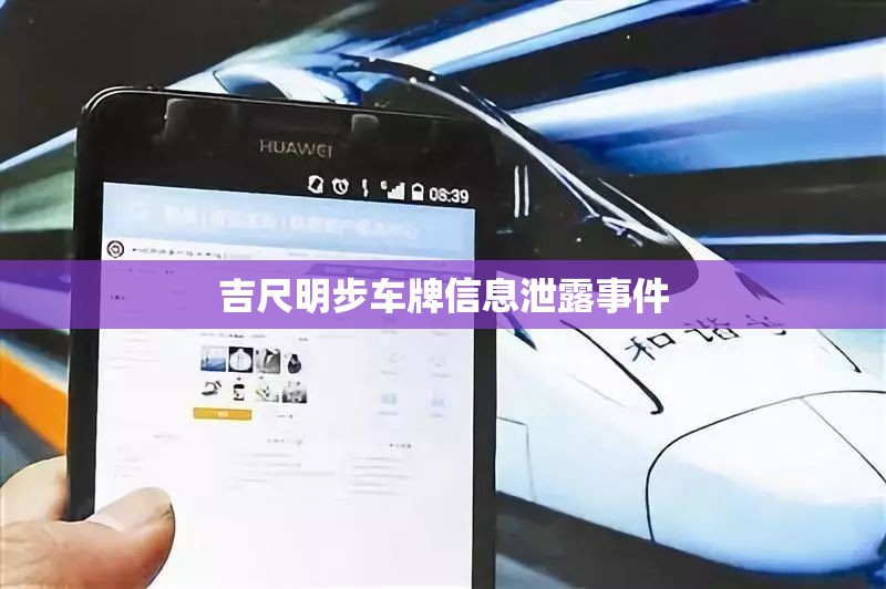 吉尺明步車牌信息泄露事件