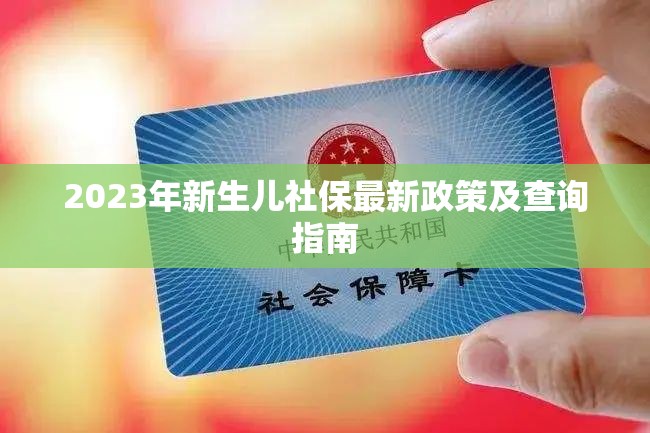 2023年新生兒社保最新政策及查詢指南
