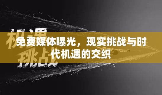 免費媒體曝光，現(xiàn)實挑戰(zhàn)與時代機遇的交織