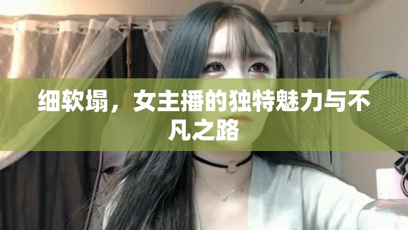 細(xì)軟塌，女主播的獨(dú)特魅力與不凡之路