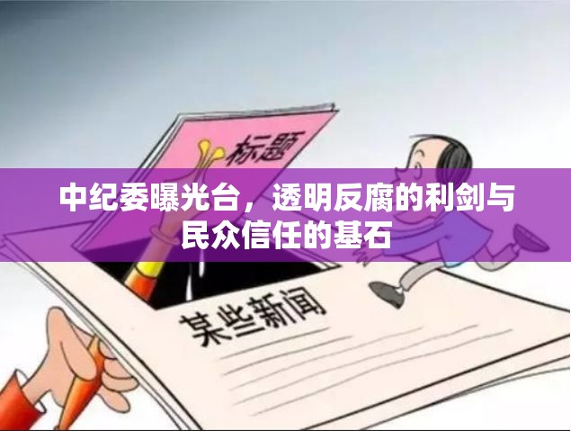 中紀(jì)委曝光臺(tái)，透明反腐的利劍與民眾信任的基石