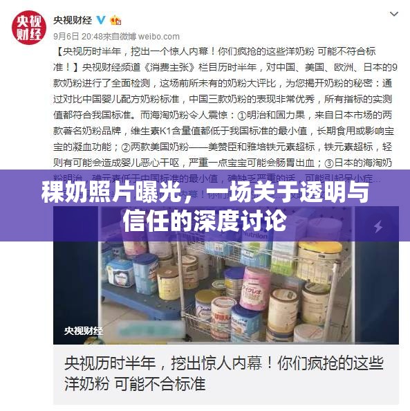 稞奶照片曝光，一場(chǎng)關(guān)于透明與信任的深度討論