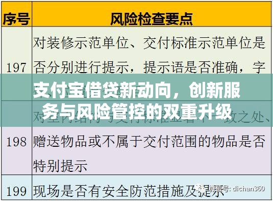 支付寶借貸新動(dòng)向，創(chuàng)新服務(wù)與風(fēng)險(xiǎn)管控的雙重升級(jí)