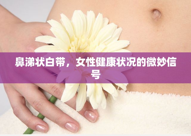 鼻涕狀白帶，女性健康狀況的微妙信號