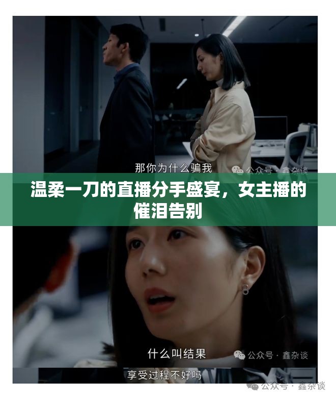 溫柔一刀的直播分手盛宴，女主播的催淚告別