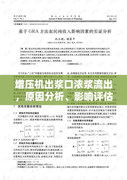 增壓機出漿口濃漿流出，原因分析、影響評估及應(yīng)對策略